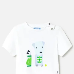 Jacadi Polos And T-Shirts|Baby boy short-sleeved T-shirt Jacadi White