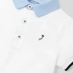 Jacadi Polos And T-Shirts|Baby boy short-sleeve polo shirt Jacadi White