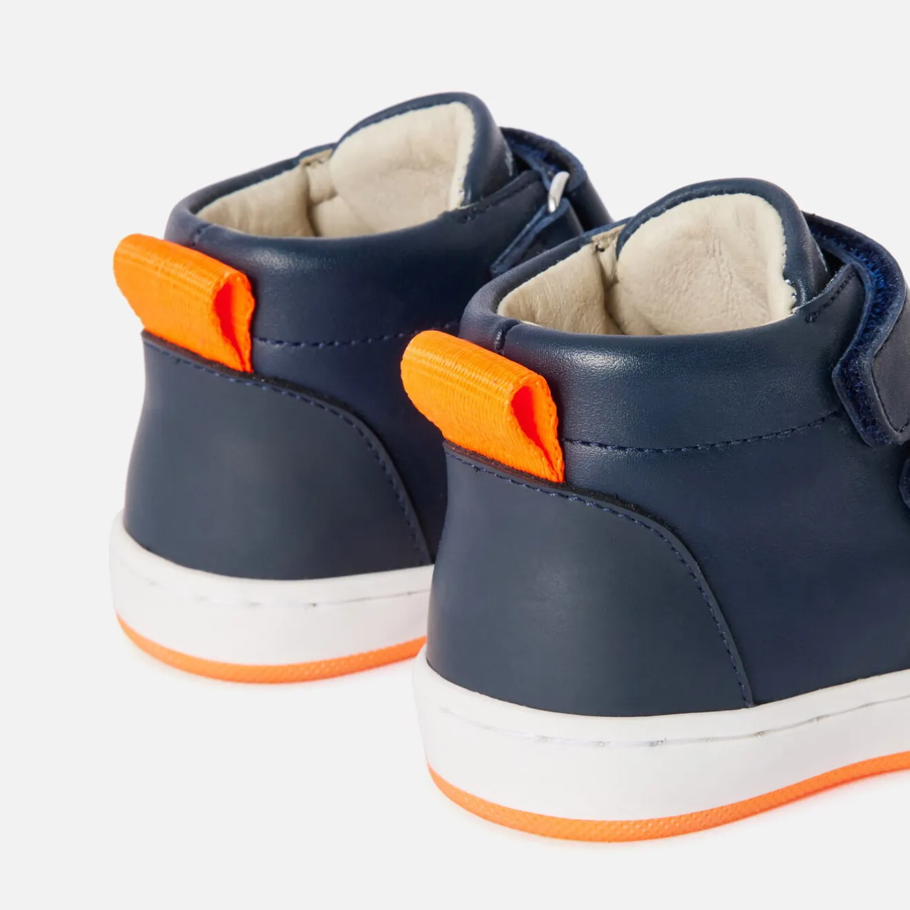 Jacadi Sneakers|Baby boy smooth leather sneakers Jacadi Navy