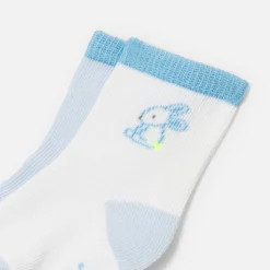 Jacadi Socks And Booties|Accessories|Baby boy socks duo Blue/Multicolour