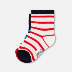Jacadi Socks And Booties|Accessories|Baby boy socks duo Navy/Multicolour
