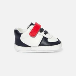 Jacadi Socks And Booties|Accessories|Baby boy soft trainers Navy/White