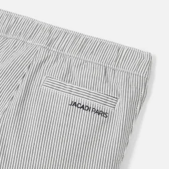 Jacadi Pants And Shorts|Baby boy striped pants White/Grey