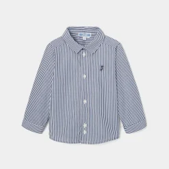Jacadi Shirts|Baby boy striped shirt White/Blue