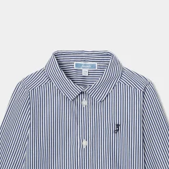 Jacadi Shirts|Baby boy striped shirt White/Blue