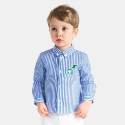 Jacadi Shirts|Baby boy striped shirt White/Blue