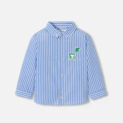 Jacadi Shirts|Baby boy striped shirt White/Blue