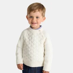 Jacadi Sweaters, Sweatshirts And Cardigans|Baby boy sweater Jacadi soft white