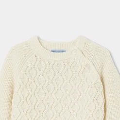 Jacadi Sweaters, Sweatshirts And Cardigans|Baby boy sweater Jacadi soft white