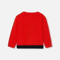 Jacadi Sweaters, Sweatshirts And Cardigans|Baby boy sweater Bright red