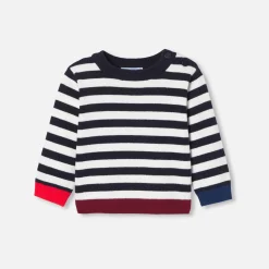 Jacadi Sweaters, Sweatshirts And Cardigans|Baby boy sweater Navy/White