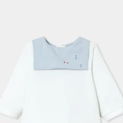 Jacadi Pajamas|Baby boy velvet pajamas Jacadi White