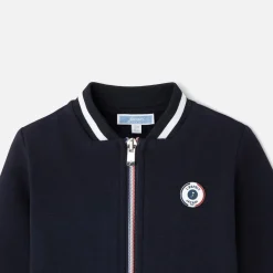Jacadi Sweaters, Sweatshirts And Cardigans|Baby boy zipped cardigan Jacadi Navy