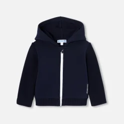 Jacadi Sweaters, Sweatshirts And Cardigans|Baby boy zip-up sweatshirt Jacadi Navy