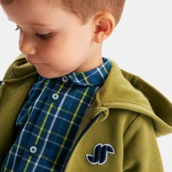 Jacadi Sweaters, Sweatshirts And Cardigans|Baby boy zip-up sweatshirt Foliage green