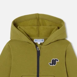 Jacadi Sweaters, Sweatshirts And Cardigans|Baby boy zip-up sweatshirt Foliage green