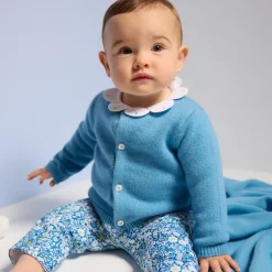 Jacadi Jumpers, Sweatshirts And Cardigans|Baby cashmere cardigan Prussian blue