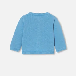 Jacadi Jumpers, Sweatshirts And Cardigans|Baby cashmere cardigan Prussian blue