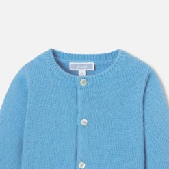 Jacadi Jumpers, Sweatshirts And Cardigans|Baby cashmere cardigan Prussian blue
