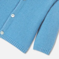 Jacadi Jumpers, Sweatshirts And Cardigans|Baby cashmere cardigan Prussian blue