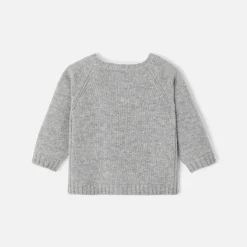 Jacadi Jumpers, Sweatshirts And Cardigans|Baby cashmere cardigan Jacadi light Heather Grey