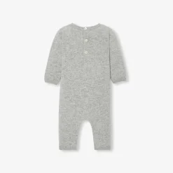Jacadi Bloomers, Overalls And Sets|Baby cashmere jumpsuit Grey/Multicolour