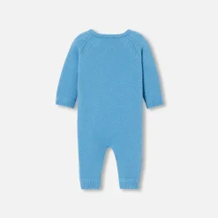 Jacadi Bloomers, Overalls And Sets|Baby cashmere jumpsuit Prussian blue