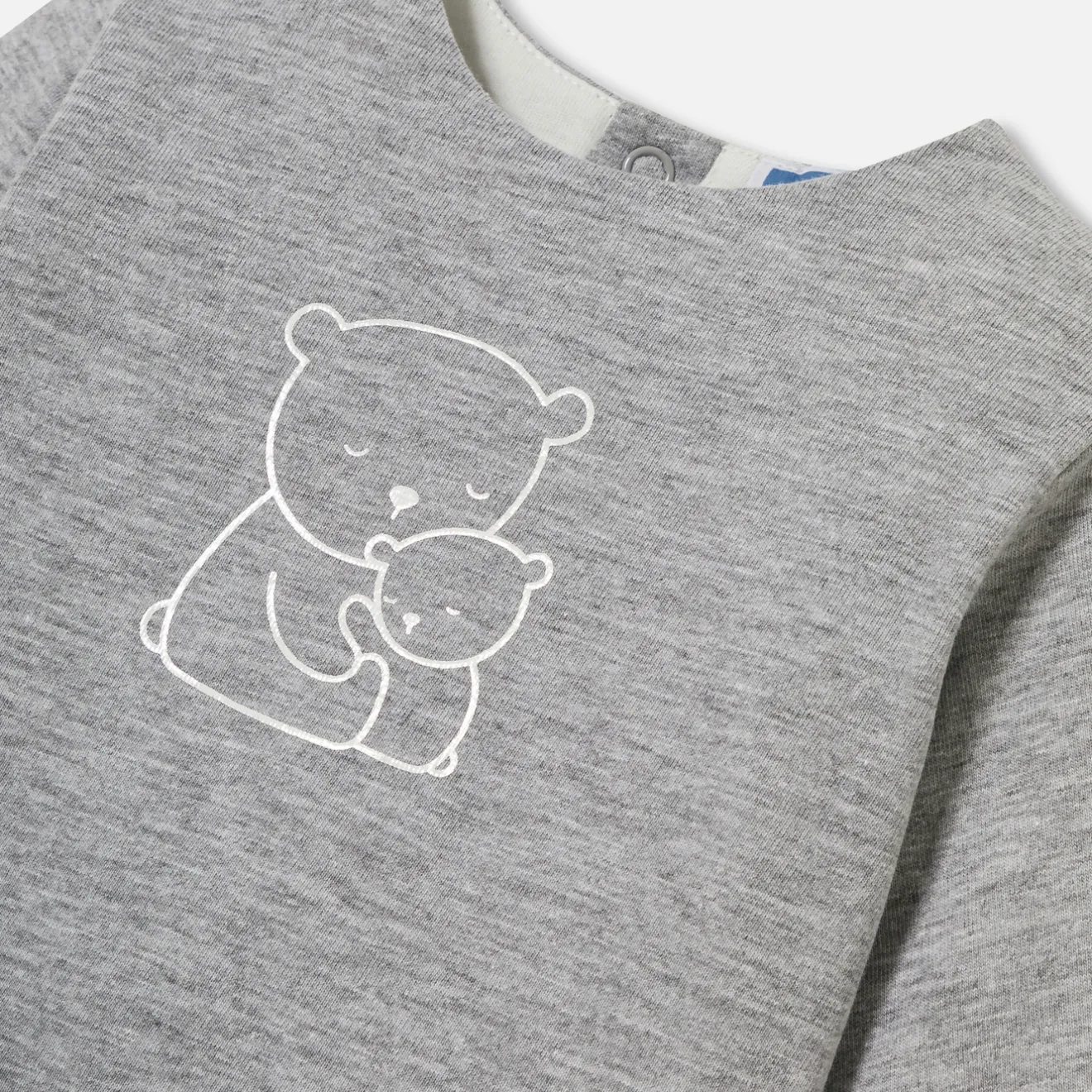Jacadi Bloomers, Overalls And Sets|Baby comfort set in jersey Jacadi light Heather Grey