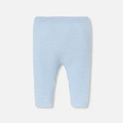 Jacadi Pants, Leggings And Shorts|Baby garter stitch leggings Pale blue