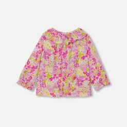 Jacadi Blouses|Baby girl blouse in Liberty fabric White/Multicolour