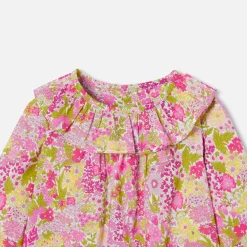 Jacadi Blouses|Baby girl blouse in Liberty fabric White/Multicolour