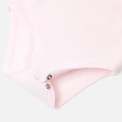Jacadi Bodysuits|Baby girl bodysuit with scalloped collar Jacadi Powder Pink