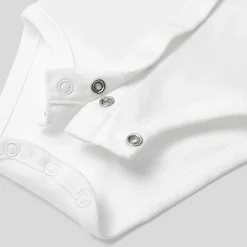 Jacadi Bodysuits|Baby girl bodysuit with scalloped collar Jacadi White