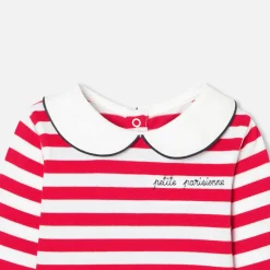Jacadi Polos And T-Shirts|Baby girl Breton tee White/Red