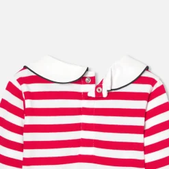Jacadi Polos And T-Shirts|Baby girl Breton tee White/Red