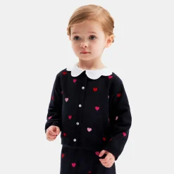 Jacadi Cardigans, Sweaters And Sweatshirts|Baby girl cardigan Navy/Multicolour