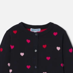 Jacadi Cardigans, Sweaters And Sweatshirts|Baby girl cardigan Navy/Multicolour