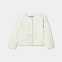 Jacadi Cardigans, Sweaters And Sweatshirts|Baby girl cardigan Jacadi soft white