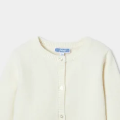 Jacadi Cardigans, Sweaters And Sweatshirts|Baby girl cardigan Jacadi soft white