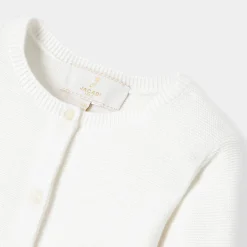 Jacadi Cardigans, Sweaters And Sweatshirts|Baby girl cardigan Jacadi White