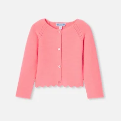 Jacadi Cardigans, Sweaters And Sweatshirts|Baby girl cardigan Indian pink