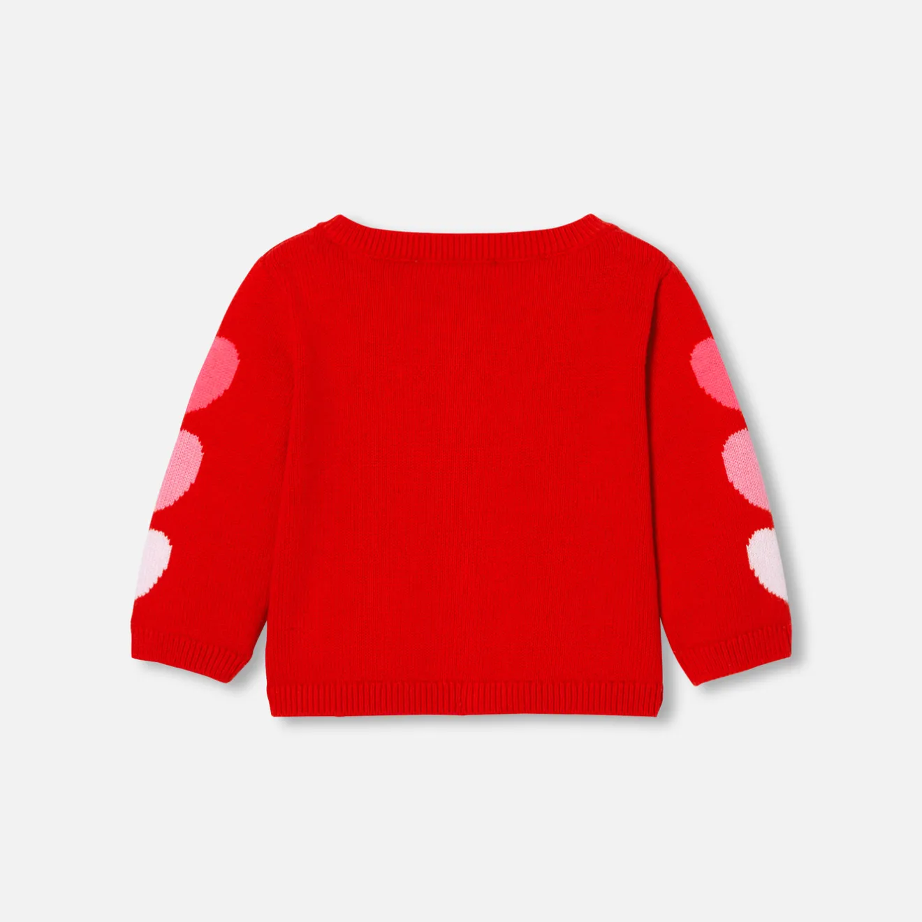 Jacadi Jumpers, Sweatshirts And Cardigans|Baby girl cardigan with hearts Red/Multicolout