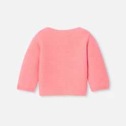 Jacadi Jumpers, Sweatshirts And Cardigans|Baby girl cashmere cardigan Indian pink