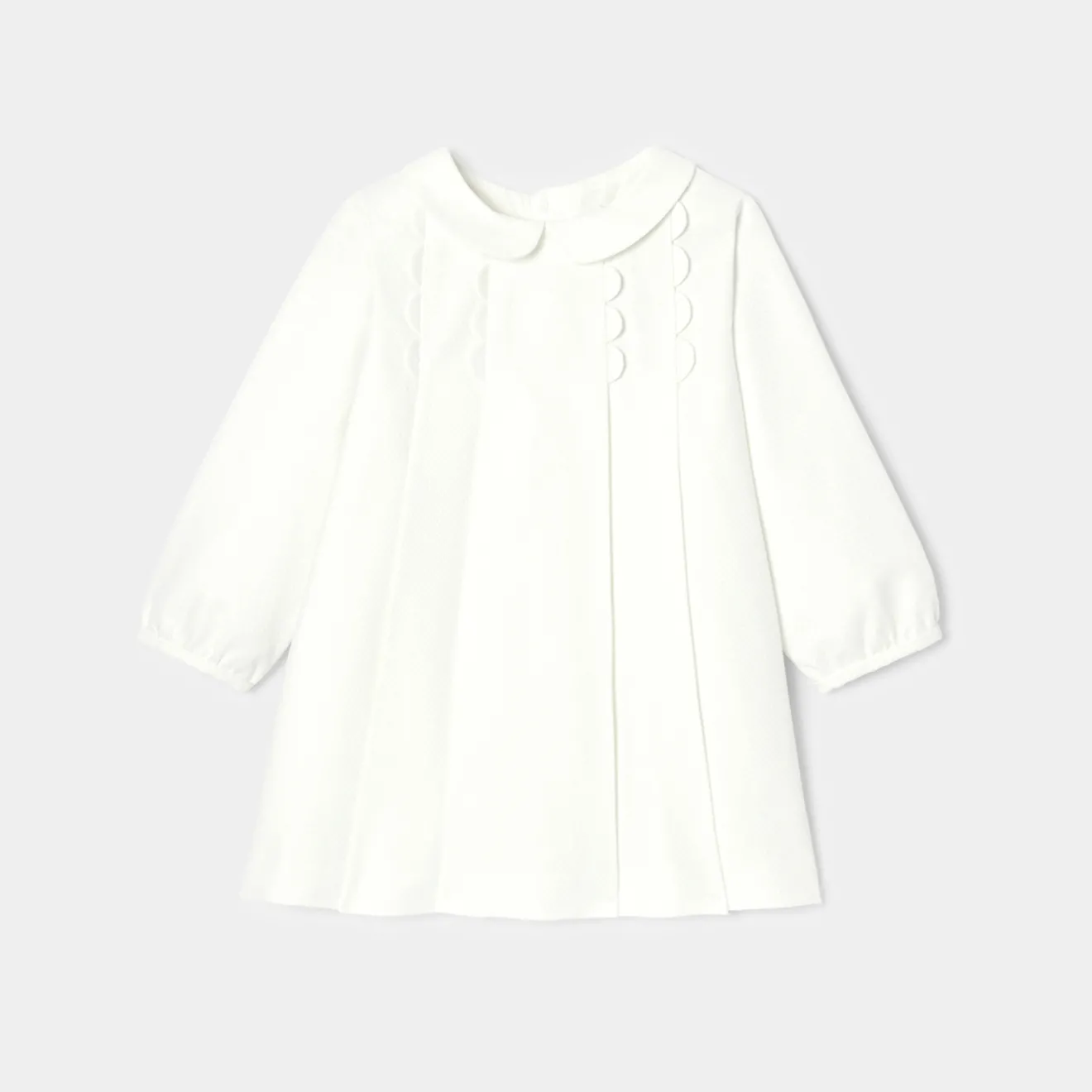 Jacadi Dresses|Baby girl ceremony dress Jacadi soft white