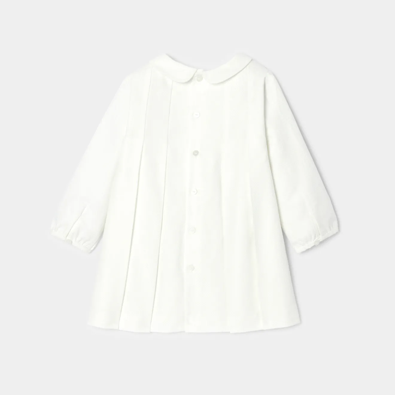 Jacadi Dresses|Baby girl ceremony dress Jacadi soft white