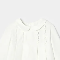 Jacadi Dresses|Baby girl ceremony dress Jacadi soft white