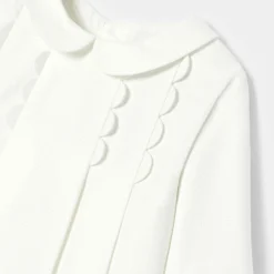 Jacadi Dresses|Baby girl ceremony dress Jacadi soft white