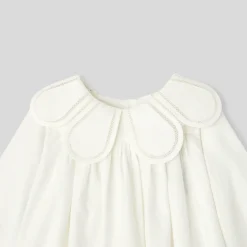 Jacadi Dresses|Baby girl ceremony dress Jacadi soft white