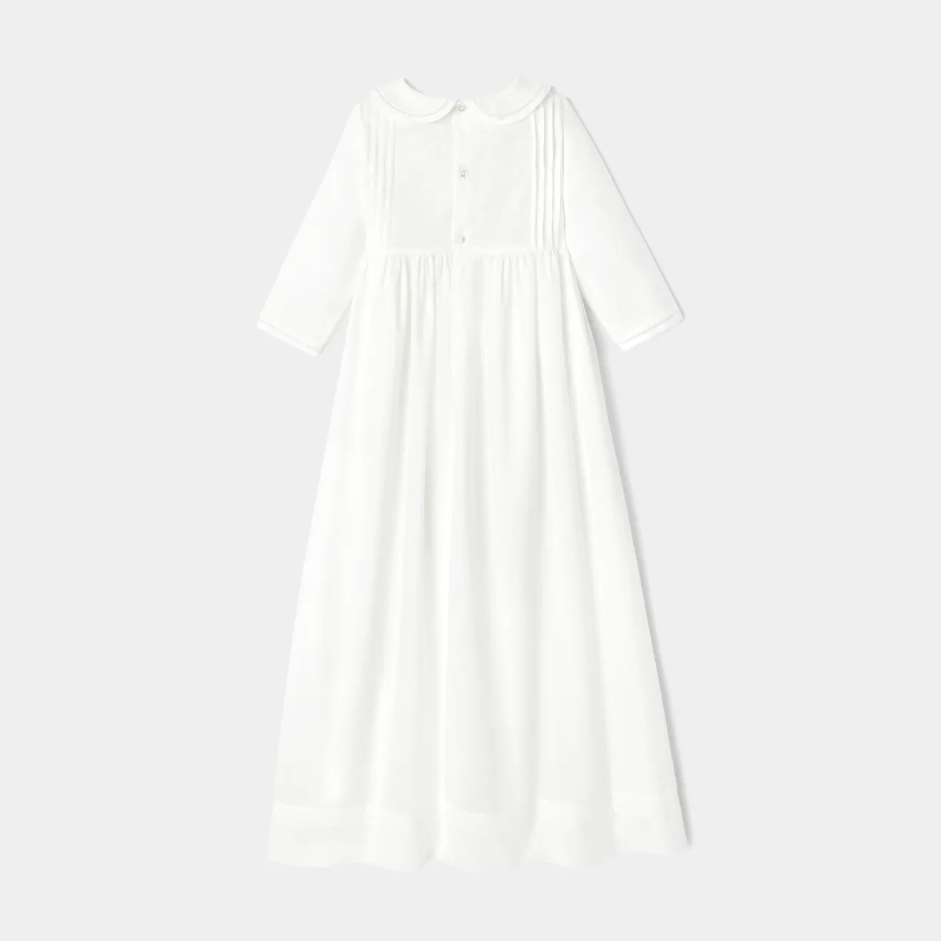 Jacadi Dresses|Baby girl ceremony long dress Jacadi White