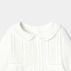 Jacadi Dresses|Baby girl ceremony long dress Jacadi White